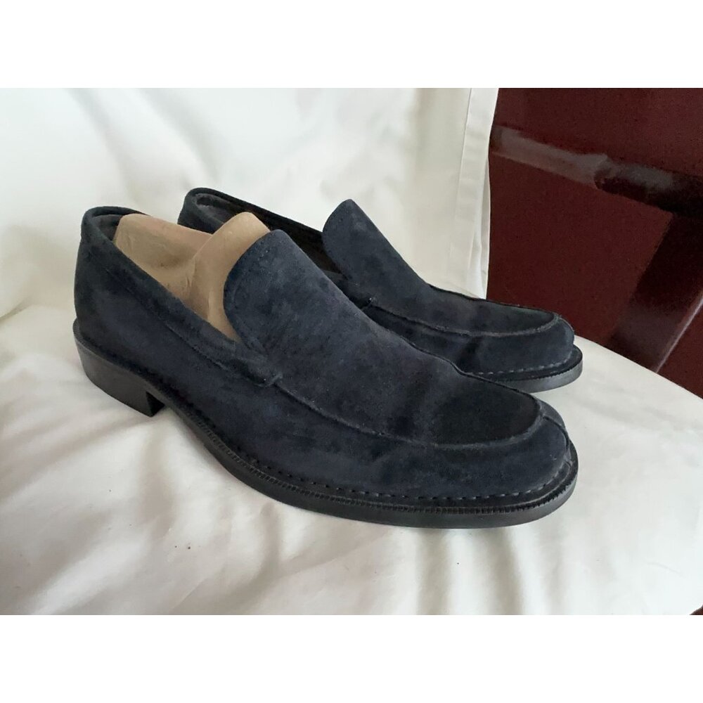 Hush Puppy Image Navy suede men's loafer shoes sz 11